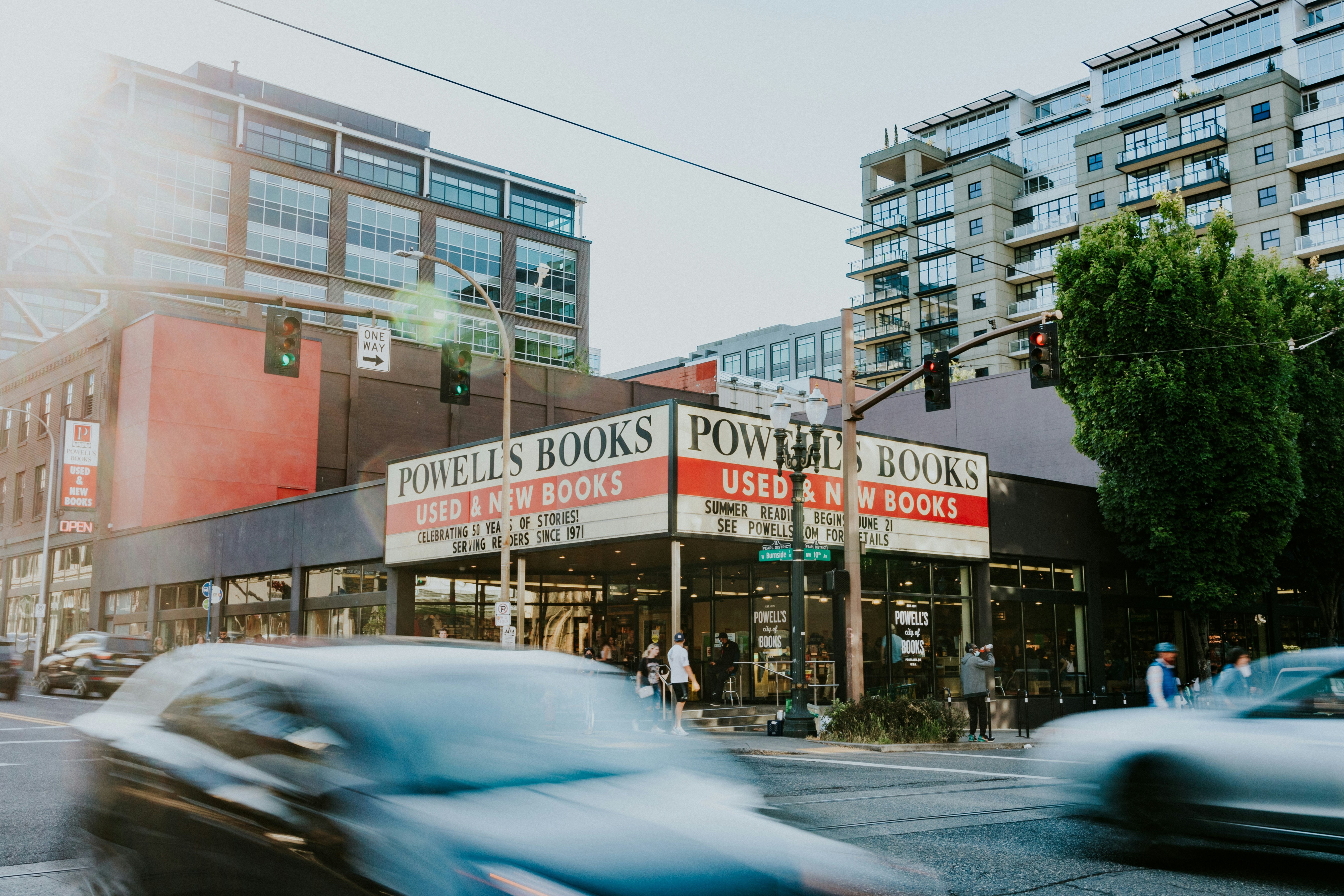 Powell's Books on Burnside Street in Portland
